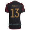 Camiseta de fútbol Alemania Muller 13 Segunda Equipación Mundial 2022 - Hombre